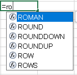 ROUND-プルダウンメニュー